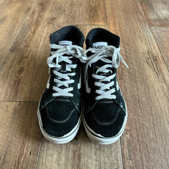 Vans SK8 hi black suede high top sneakers youth size 4 - Picture 4 of 12
